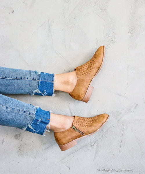 Ashley Braided-Front Ankle Bootie - Mi.iM Shoes