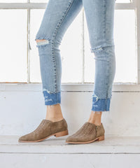 Ashley Braided-Front Ankle Bootie - Mi.iM Shoes