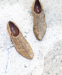 Ashley  | Braided-Front Ankle Bootie <br> Ships September 28, 2017