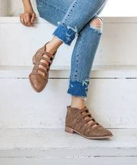 Florence | Open Top Ankle Bootie- Mi.iM