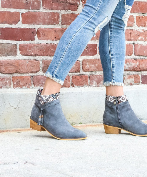 Venture | Suede Aztec Bootie