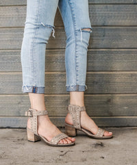 Jersey Metal Studded Open Heel - Mi.iM