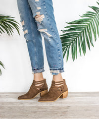 Lenore |  Strappy Western Bootie - Mi.iM