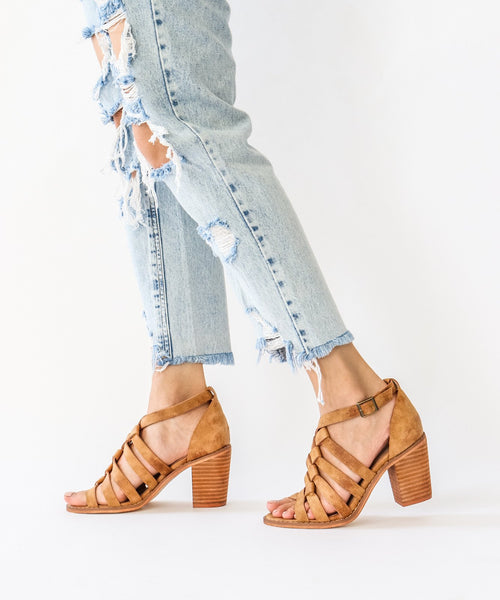 Noelle | Braided Strappy Heel - Mi.iM Shoes