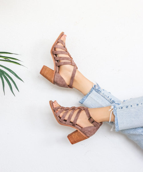 Noelle | Braided Strappy Heel - Mi.iM Shoes