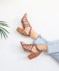 Noelle | Braided Strappy Heel - Mi.iM Shoes
