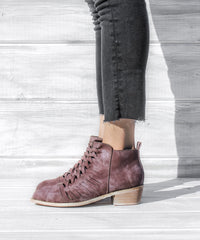 Ostara Woven Ankle Bootie - Mi.iM