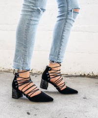 Palm | Velvet Glitter Heel