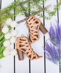 Prague | Lace-up Caged Heel