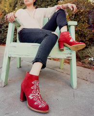 Springfield Elaborate Embroidered Bootie - Mi.iM