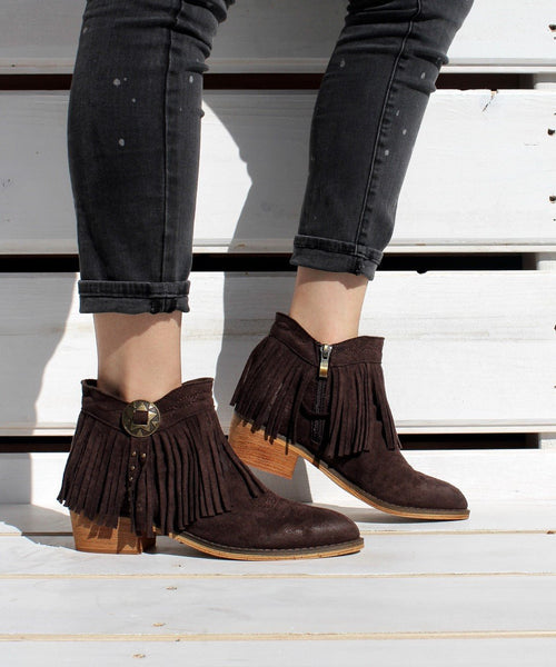 Thea | Western Fringe Bootie - Mi.iM