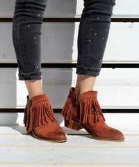 Thea | Western Fringe Bootie - Mi.iM
