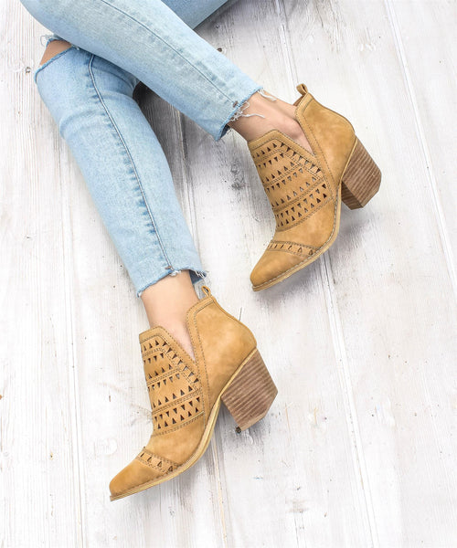 Trixi Triangle Cut Bootie - Mi.iM