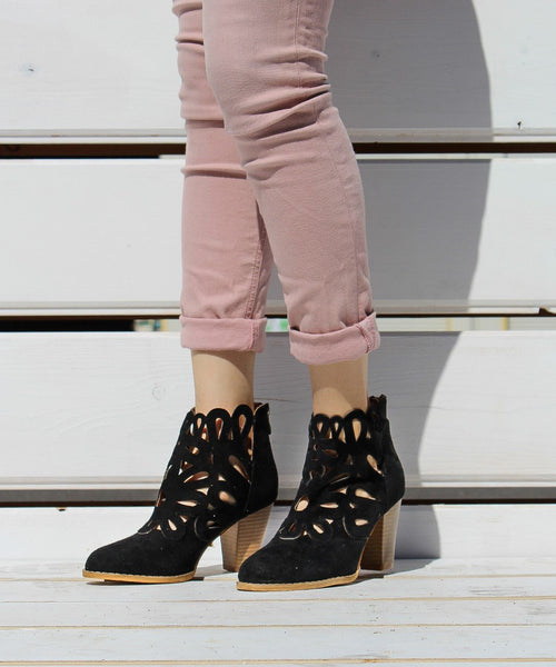 Urban-06 | Floral Cut Bootie