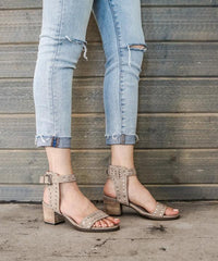 Jersey Metal Studded Open Heel - Mi.iM